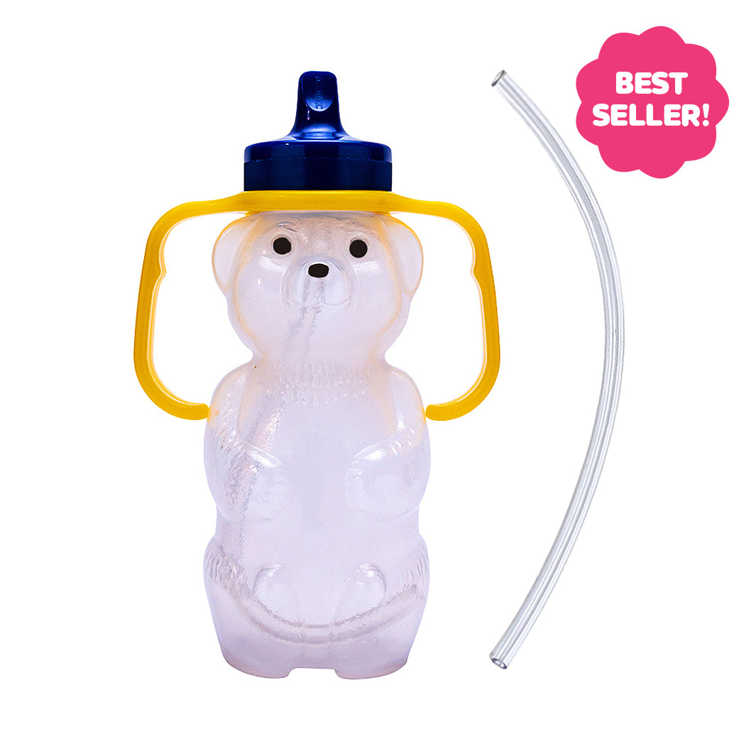 basics slimline realistic dildo vibrator 8 inch TalkTools Honey Bear