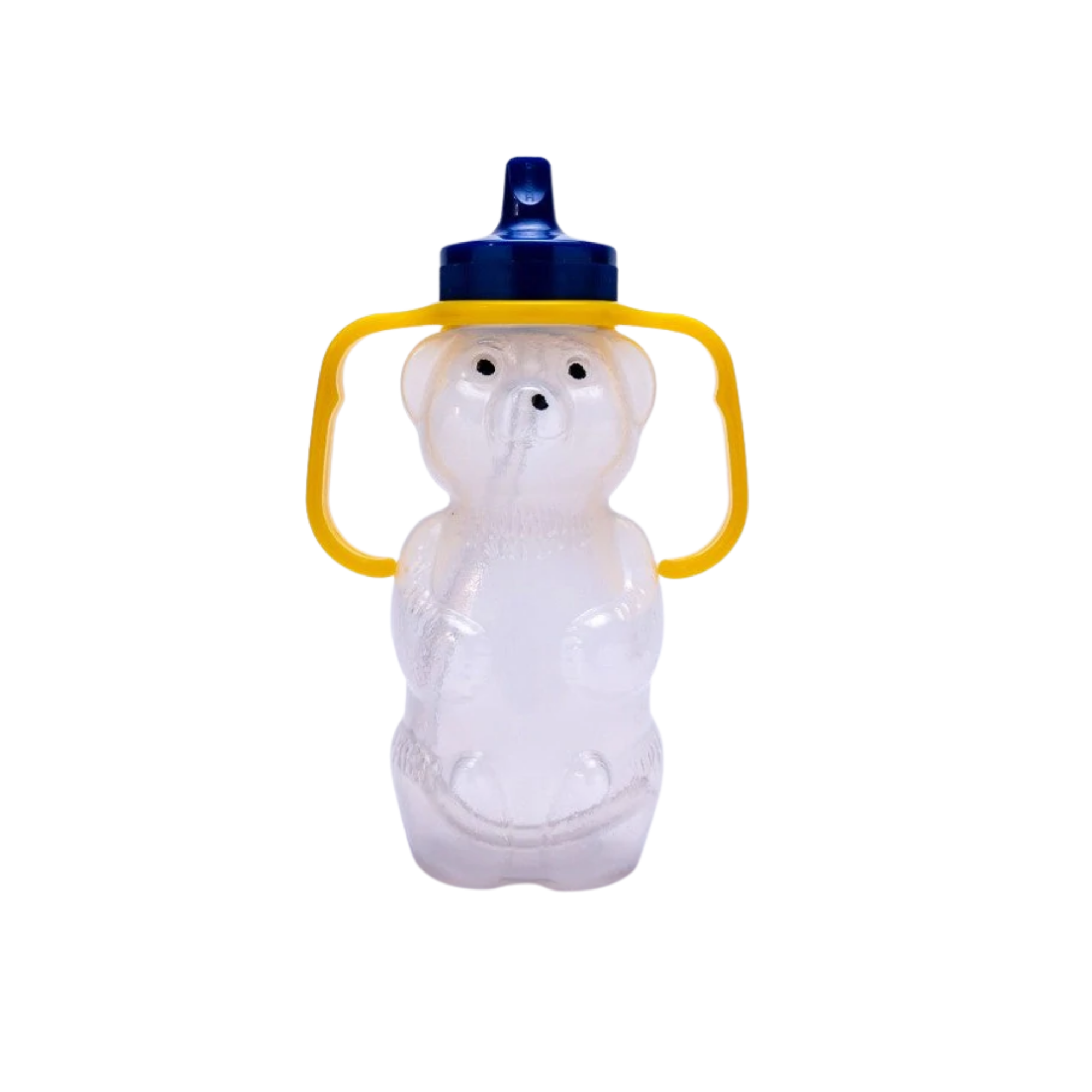 Kids Bear Shaped Sippy Cup Children Feeding Silicone Cup Drinking Straw Cup  