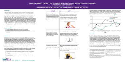 Oral Placement Therapy (OPT) vs. Non-Speech Oral Motor Exercises (NSOME): Understanding the Debate