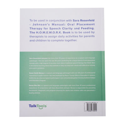 OPT (Oral Placement Therapy) Homework Book