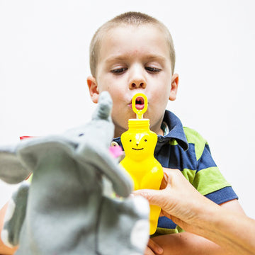 TalkTools® Bubble Kit in therapy use