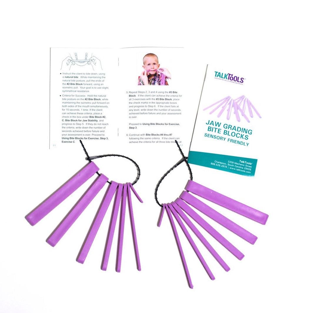Sensory Friendly Bite Blocks (Purple) - TalkTools