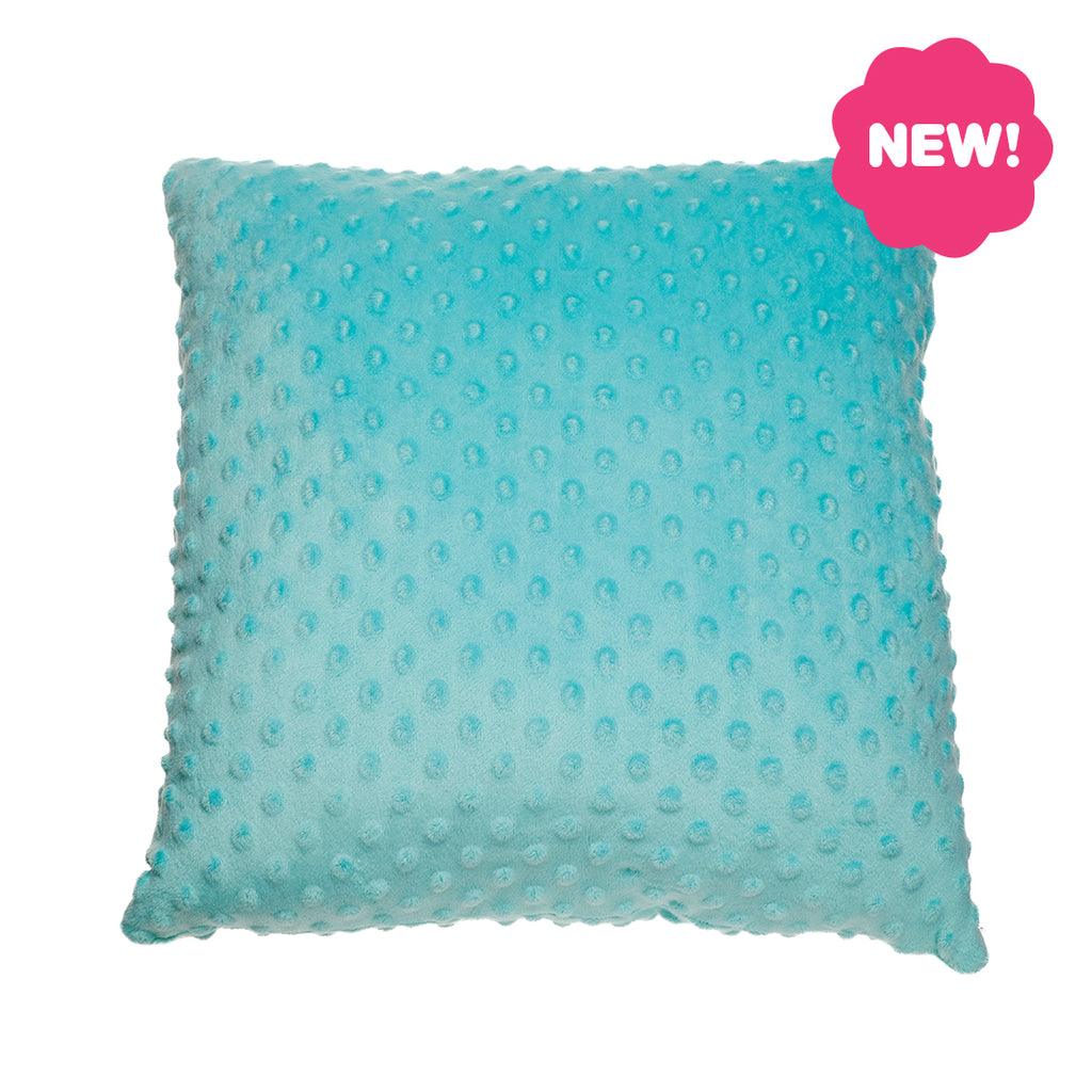 FocusPad Throw Pillow (Aqua Pops) | Vibrating Pillow for Sensory Simulation
