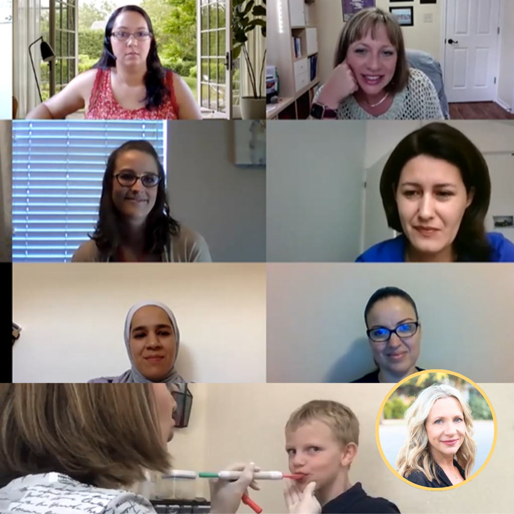 Virtual Level 4 Advanced OPT™ Specialist Training with multiple participants engaged in discussion and learning activities.