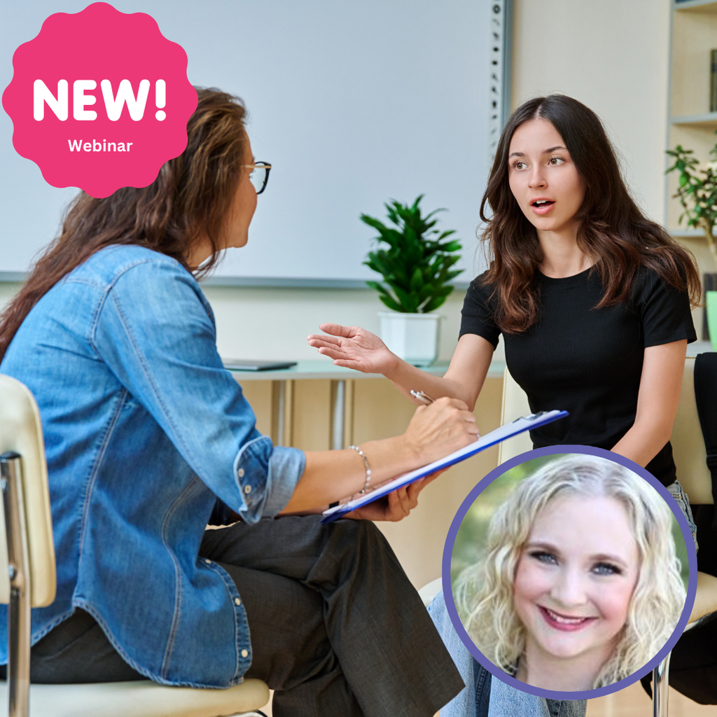 Levels mentoring session featuring two women discussing, with a circular headshot of a participant in the corner.