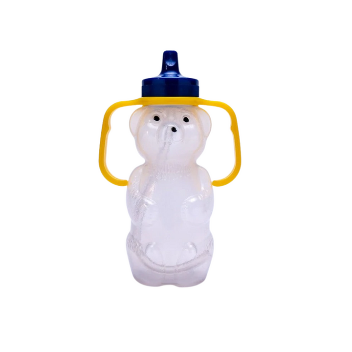 TalkTools® Honey Bear cup with handle, front view