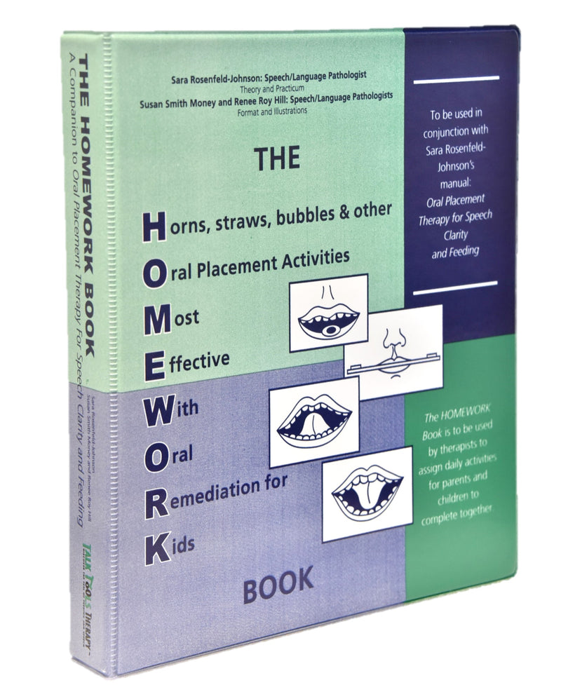 OPT (Oral Placement Therapy) Homework Book -  Talk-Tools